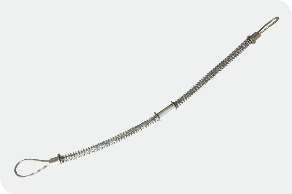 Whip Check Safety Cable 3mm x 20" - Corrosion-Resistant Steel, Reusable | Essential for High-Pressure Hose Safety, Easy Installation