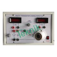 Photo Transistor Characteristics Apparatus With Aluminum Panel & Digital Panel Meter - Color: White
