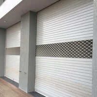 Iron Grill Rolling Shutter - High-quality Metal, Manual Operation, Adjustable Height, Insulation For Exterior & Interior Use, Multiple Colors Available