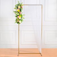 Backdrop Stand 6ft Height | Rectangle Backdrop For Diwali Pooja, Festival Decoration Metal Photo Background