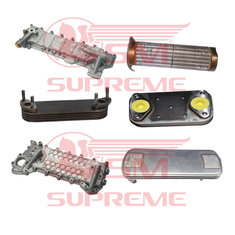 Automotive Element Oil Cooler - Color: Silver