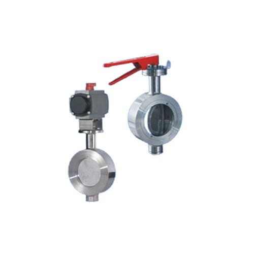 Industrial Butterfly Valve - Color: Silver