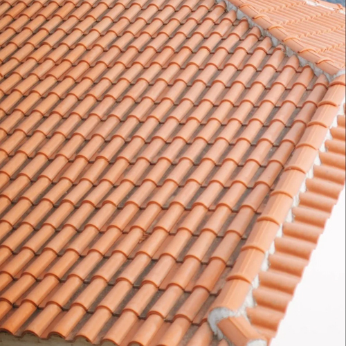 UPVC Tile Roof Sheet - 8/10/12/14ft Lengths, Orange Zig Zag Pattern | Lightweight, Weather Resistant, High-Quality Industrial Grade