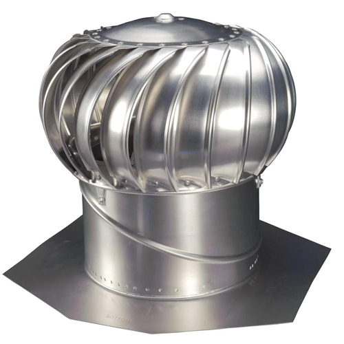 Stainless Steel Turbo Ventilator For Roof - Color: Silver