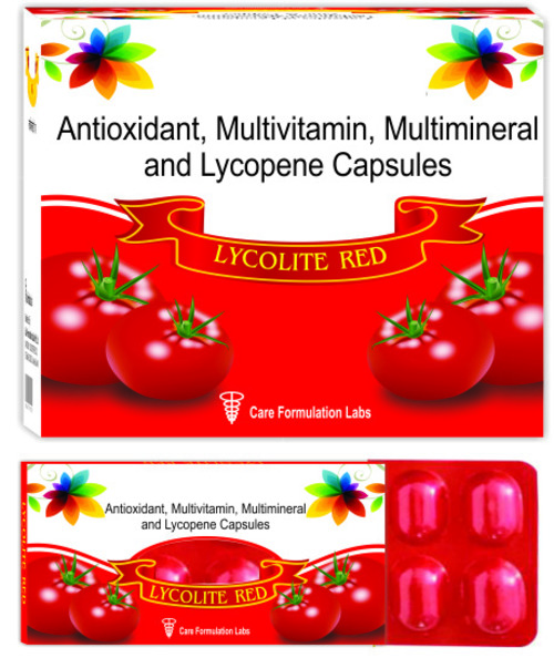 Antioxidant Multivitamin Multimineral Lycopene Capsules - 2mg Lycopene, 7.5mg Zinc Sulphate, 2mg Lutein, 100mcg Selenium, 2mg Beta Carotene, 1mg Manganese, 1mg Copper | Supports Nutrient Absorption, Enhances Immune Function, Fights Oxidative Stress, Suggested Dosage By Physician