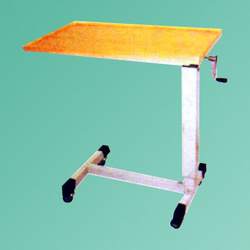 Over Bed Table - Adjustable Design 30" x 16" Laminated Top | Durable Stainless Steel, Tilting Facility for Reading, 1-Year Warranty