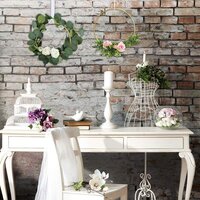 2 Pack 14 Inch Large Metal Floral Hoop Wreath Macrame Gold Hoop Rings for Making Christmas Wedding Wreath Decor