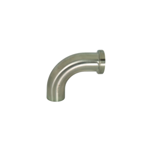 B2T 90 Degree Threaded Bevel Seat X Weld Elbows - Color: Silver