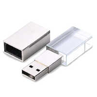 8gb Crystal Usb Pen Drive - White Color, 8 Gb Cache Capacity, Industrial Use, Compatible With Windows Platforms, Warranty 6-12 Months