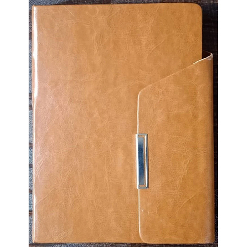 Brown Leather Notebook Diary - Binding: Perfect Binding