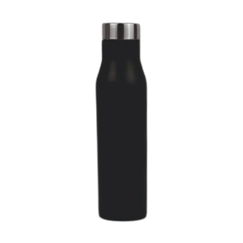 Long Cola Colored Stainless Steel Bottle - Color: Black