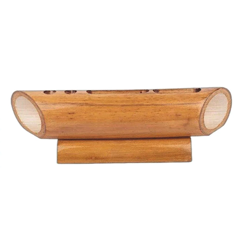 Bamboo Speaker Pen Stand And Card Holder - Color: Brown