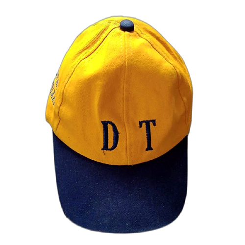 Men Yellow Customized Cap - Design Type: Standard