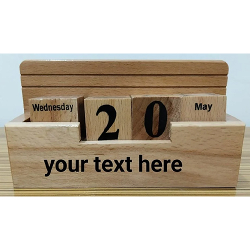 Office Wooden Table Desk Calendar