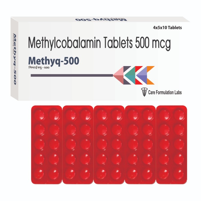 Methylcobalamin IP 500 mcg Tablet