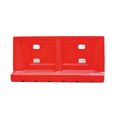 Road Crash Barrier - Color: Red