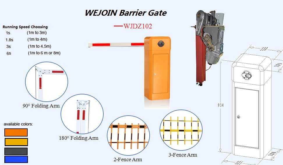 Barrier Gate - Color: Yellow