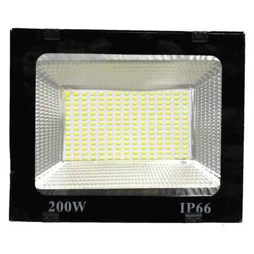 200 Watt Outdoor Flood Light - Color: Black