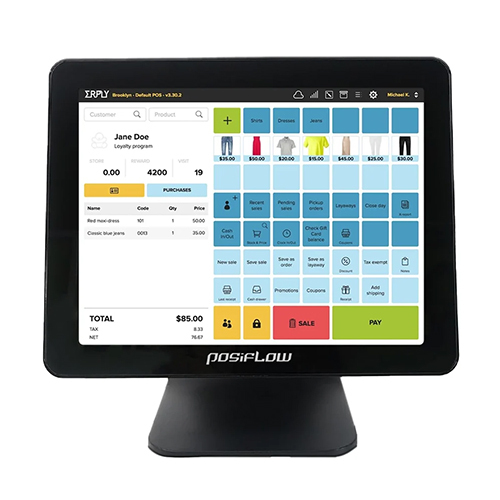 POS Touch Screen - Tailored Dimensions, Sleek Black Design | Fully Automatic, 220-240V Compatibility, Warranty Included