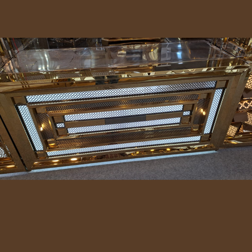 Rose Gold Wedding Counter With Customized Design - Durable, Versatile Use, Luxurious Rose Gold Finish, Elegant Aesthetic and Easy to Maintain