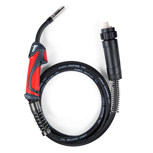 Mig Welding Torch - Steel Material, Various Sizes Available , Black Color, 220 Volt Voltage for Heavy-Duty Industrial Use