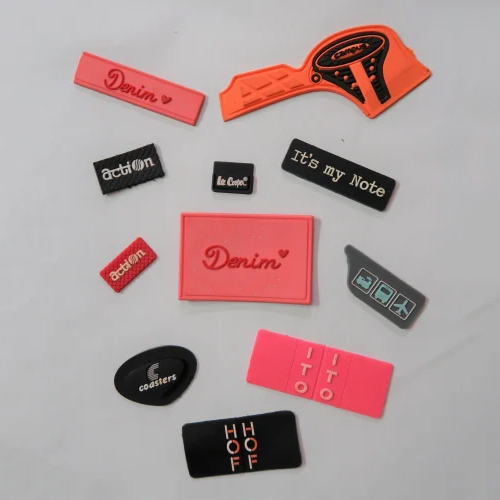 High Quality Silicone Rubber Shoes Labels - Color: Multi