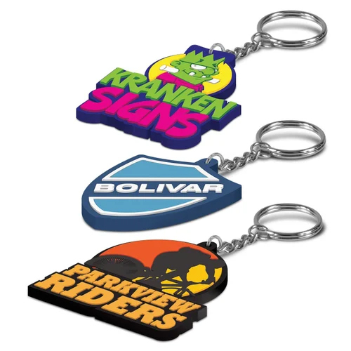 Multicolor Pvc Key Chain - Color: Multi