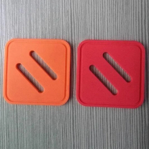 Rubber Shoe Labels - Color: Orange And Red