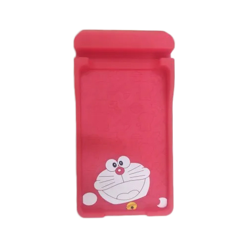 Pvc Mobile Mat Cum Stand - Color: Pink