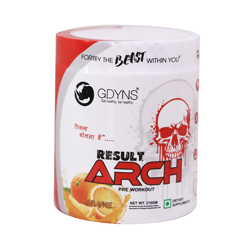 210 GM Orange Result Arch Pre Workout Dietary Supplement