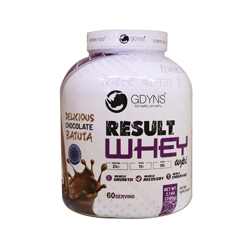 2.1 Kg Chocolate Result Whey Dietary Supplement - Dosage Form: Powder