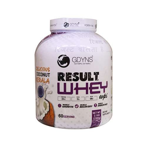 2.1 KG Coconut Result Whey Dietary Supplement