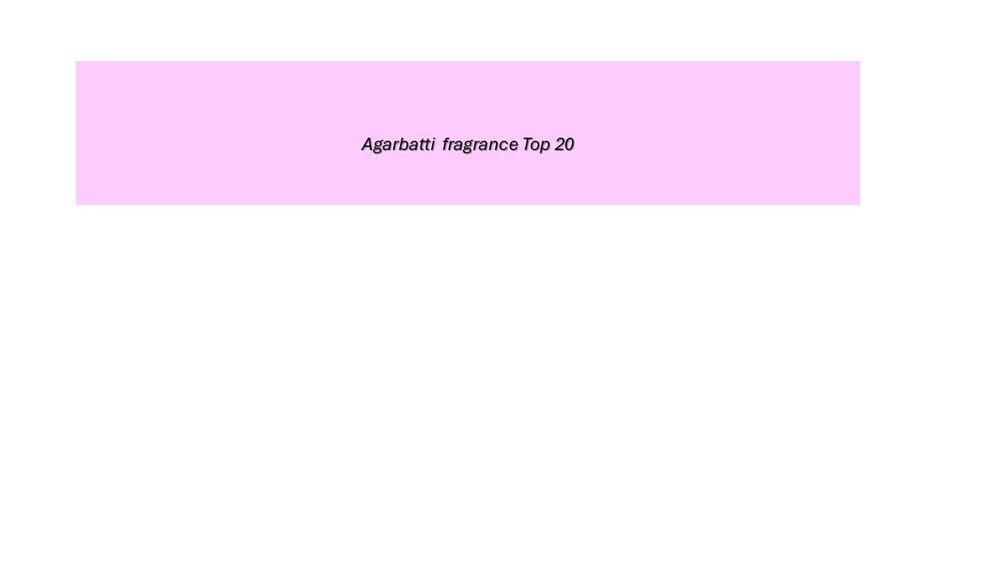 Agarbatti Fragrance Top20 Fragrance