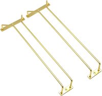 14 Inch Glass Rack Set Of 2