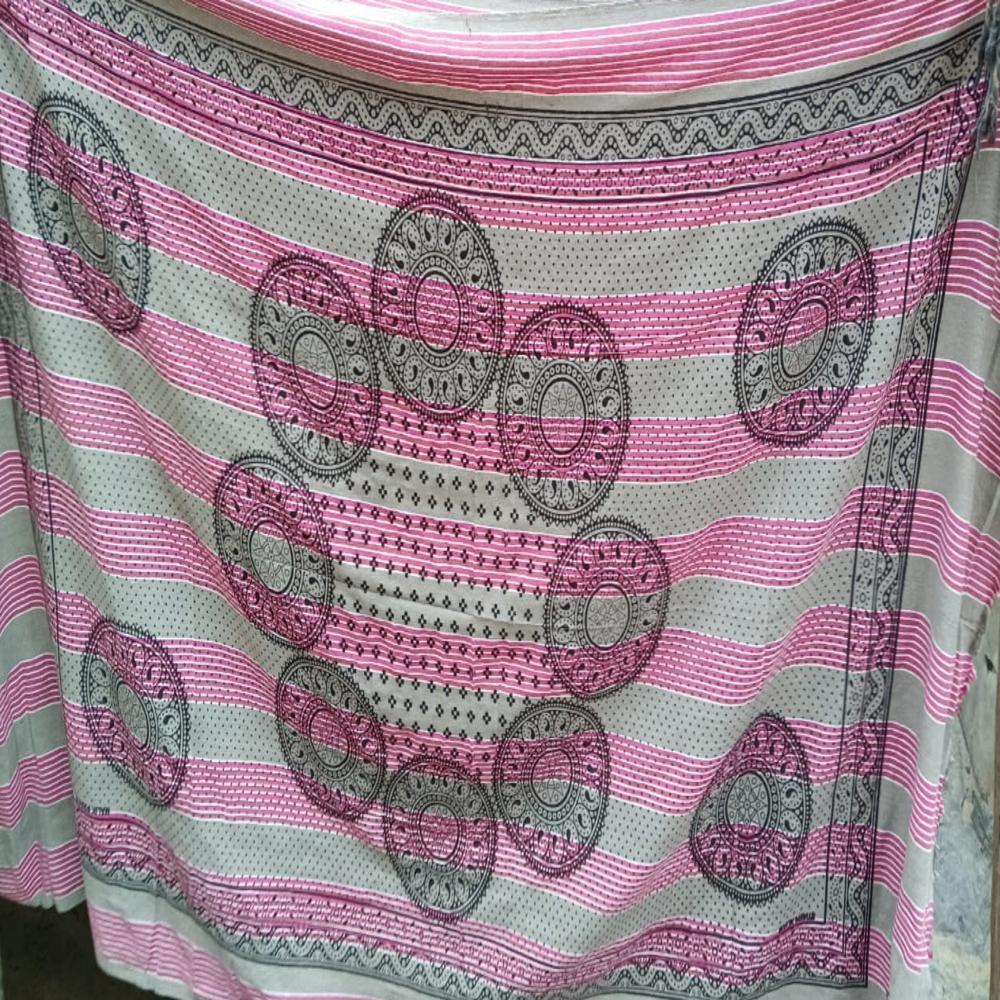 poly cotton hand printed single bed sheet