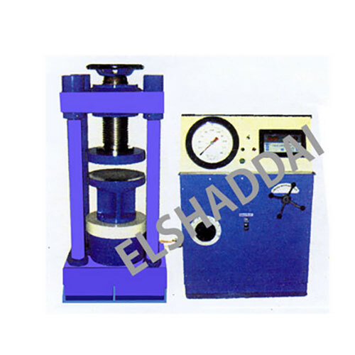 Compression Testing Machine - Mild Steel, Blue Finish | 1 Year Warranty, Ideal for Laboratory Use