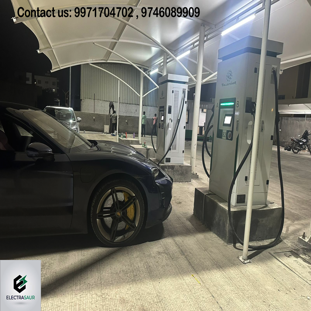 Tellus 60kw Dc Ev Charger (Ccs2 Dual Gun) - Material: Plastic & Steel