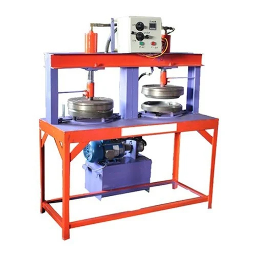 Automatic Hydraulic Double Die Paper Plate Making Machine - Capacity: 40 Ltr