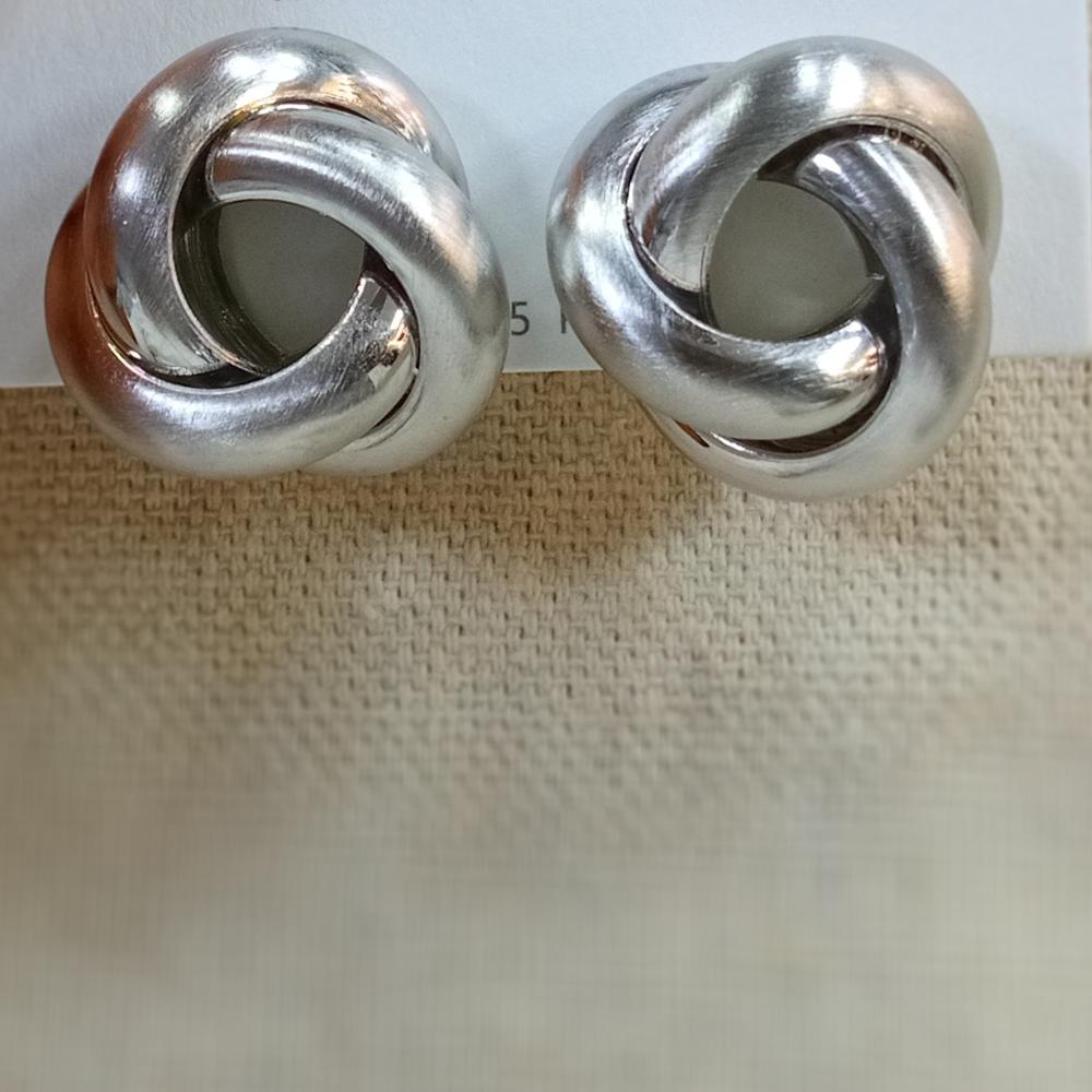 Glossy Stainless Steel Earrings