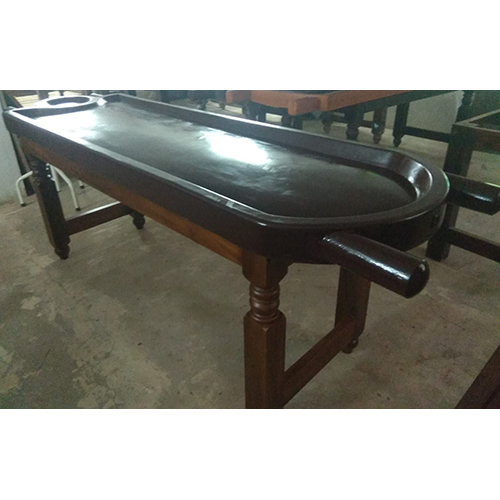 Fibre Massage Table With Wooden Stand