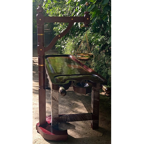 Fiber Massage Table Set - High-Quality Fiber Material, Brown Color, Manual Operation | Comfortable for All Body Types, Ideal for Professional Therapists