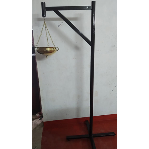 Metal Shirodhara Stand With Vessel