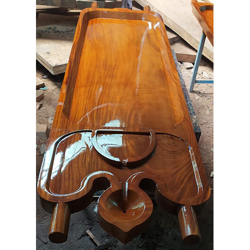 Wooden Shirodhara Table With Wooden Stand
