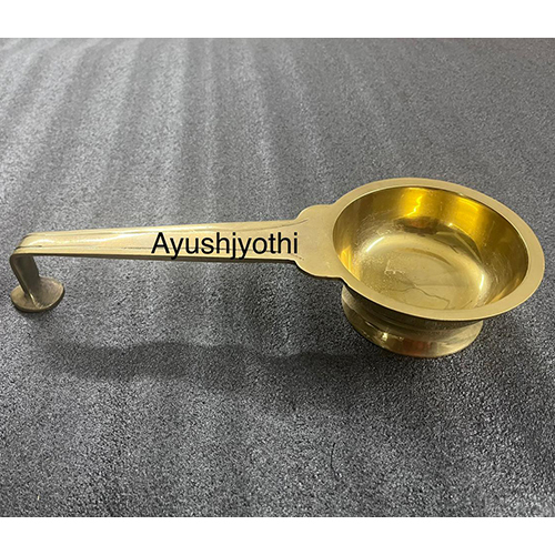 Bowl With Handle - Color: Golden