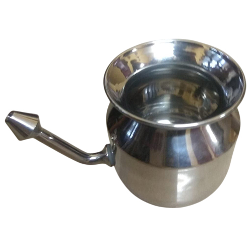 Stainless Steel Neti Pot - Color: Silver