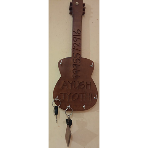 Wooden Key Holder - Color: Brown