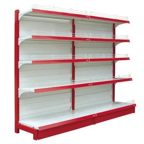 Ms Supermarket Display Rack - Color: Red