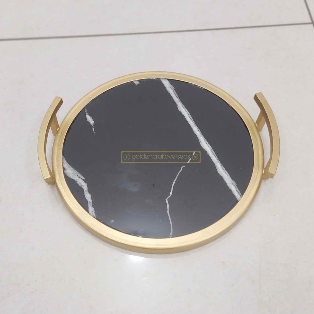 BLACK MARBLE TRAY