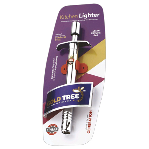 Stylish Gas Lighter - Stainless Steel | Electric Power Source, Available in Multiple Sizes, Smooth Spark for Long Life Usage
