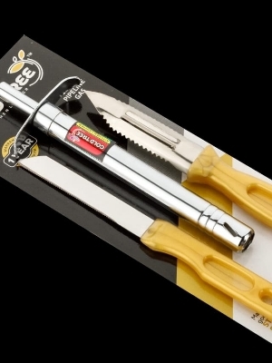 Kitchen Lighter-Knife-Peeler - Material: Stainless Steel